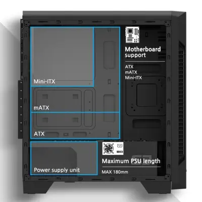 Zalman S3 Midi-Tower Gaming (Oyuncu) Kasa