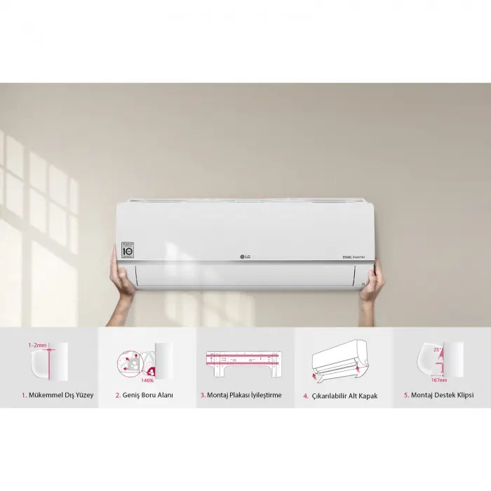 LG S3-M12JA2FA Dual Plus 12.000 Btu Inverter Klima