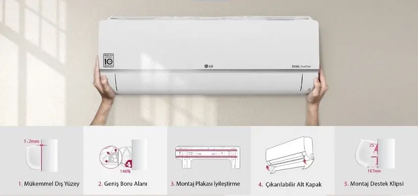 LG S3-M18KL2FA Dual Plus 18.000 Btu Inverter Klima