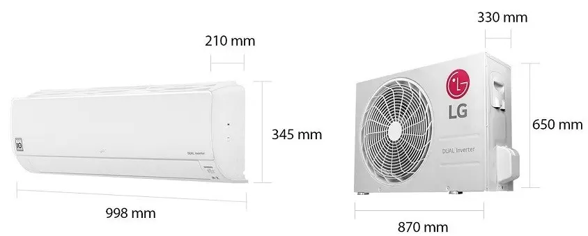 LG S3-M24K22FA Dual Plus 24.000 Btu Inverter Klima