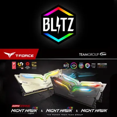 Team T-Force Night Hawk RGB TF1D416G4000HC18EDC01 Gaming Ram