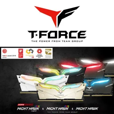 Team T-Force Night Hawk RGB TF1D416G3600HC18EDC01 Gaming Ram