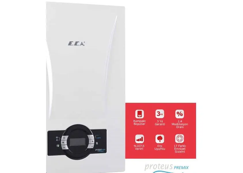 E.C.A Proteus Premix 24 kW Yoğuşmalı Kombi