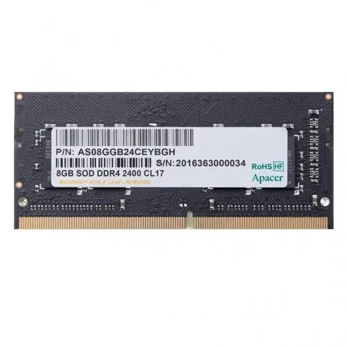 Apacer 8GB DDR4 2400Mhz (1x8GB) Ram (Bellek) SODIMM- A4S08G24CEIBH05-1