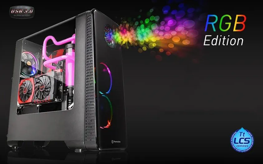 Thermaltake View 28 RGB Riing Edition CA-1H2-00M1WN-01 Midi-Tower Gaming (Oyuncu) Kasa
