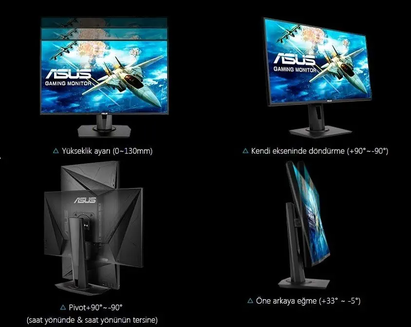 Asus VG258QR 24.5″ Gaming Oyuncu Monitör