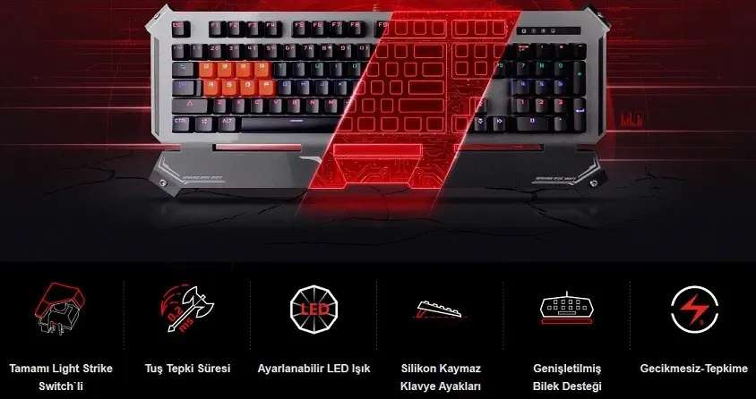 Bloody B740A Gaming Oyuncu Klavye