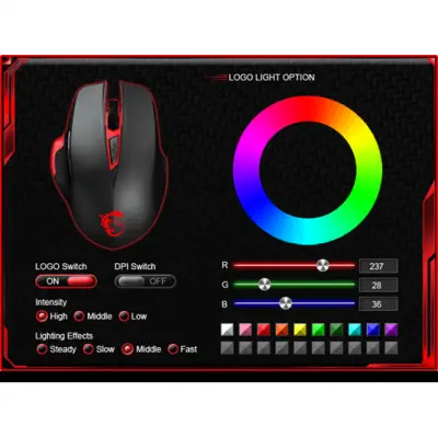 Msi Interceptor DS300 Gaming Oyuncu Mouse