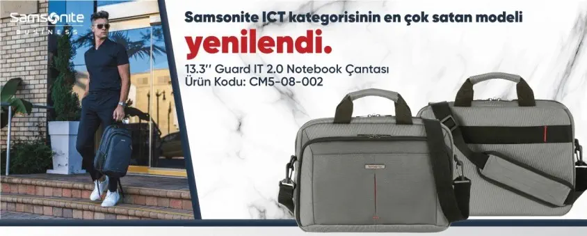 Samsonite CM5-08-002 13.3″ Guard IT 2.0 Gri Notebook Çantası