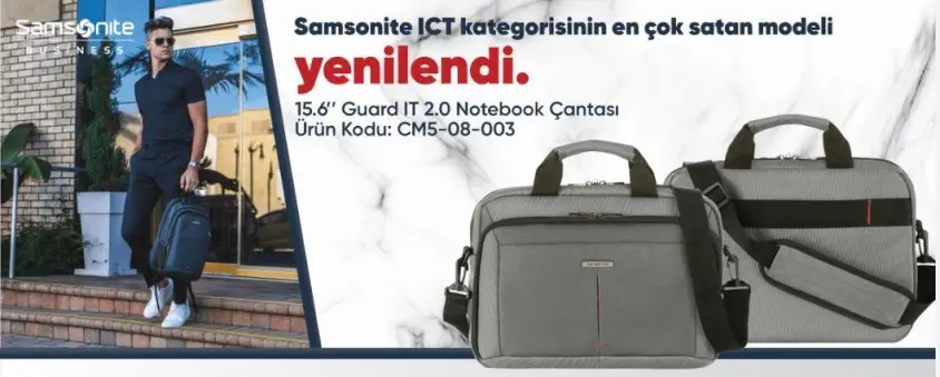 Samsonite CM5-08-003 15.6″ Guard IT 2.0 Gri Notebook Çantası