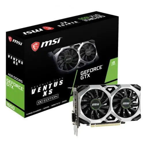 MSI GeForce GTX 1650 Ventus XS 4G OC Gaming Ekran Kartı 