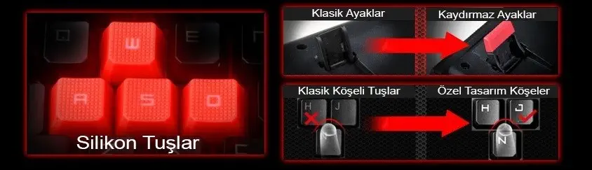 Bloody B120 Turbo Gaming Oyuncu Klavye