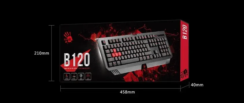 Bloody B120 Turbo Gaming Oyuncu Klavye