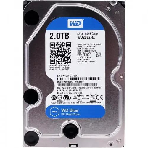 WD Blue WD20EZRZ 2TB Harddisk