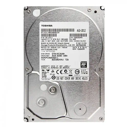 Toshiba DT01ACA200 2TB Harddisk