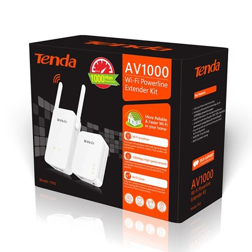 Tenda PH5 AV1000 Wi-Fi Powerline Adaptör Kit