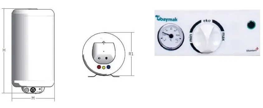 Baymak MTK 80 Aqua Konfor Silindirik Termosifon