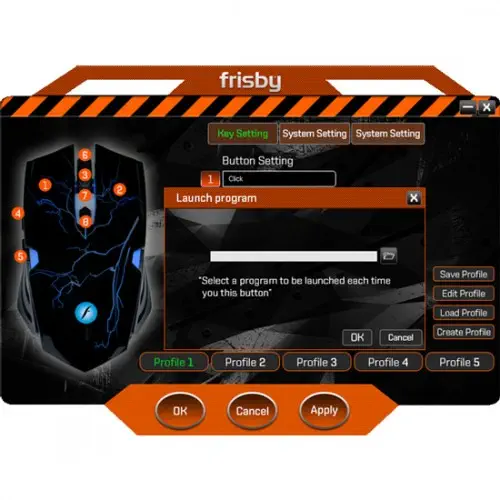 Frisby FM-G3270K GX5 Gaming Mouse + Mouse Pad