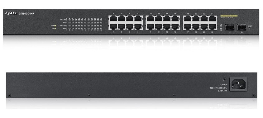 Zyxel - GS1900-8HP Switch Intelligent Géré Smart 8 Ports Gigabit Poe