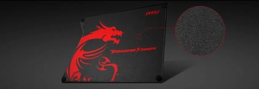 Msi Thunderstorm Aluminum Gaming Mouse Pad