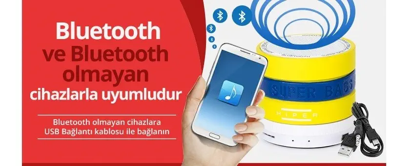 Hiper Galatasaray Fenerbahçe Bluetooth Hoparlör