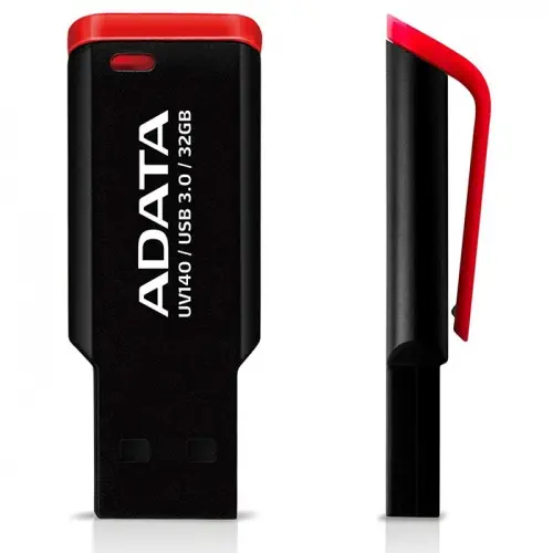 Adata UV140 AUV140-32G-RKD Siyah-Kırmızı Flash Bellek