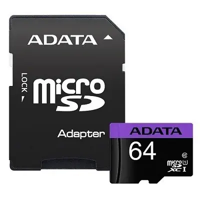 Adata Premier AUSDX64GUICL10-RA1 64GB Class10 MicroSDHC/SDXC Hafıza Kartı