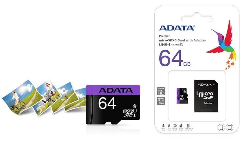 Adata Premier AUSDX64GUICL10-RA1 64GB Class10 MicroSDHC/SDXC Hafıza Kartı