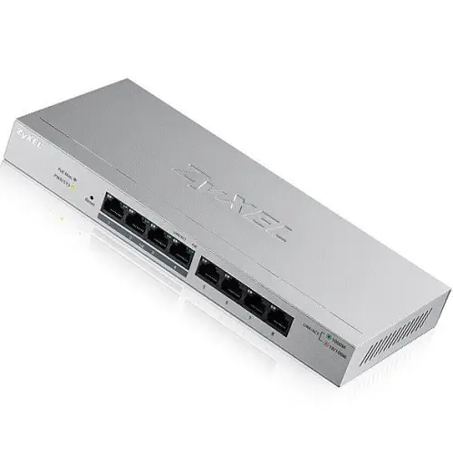 Zyxel GS1200-8HP 8Port Gigabit Web 4 PoE Yönetilebilir Switch