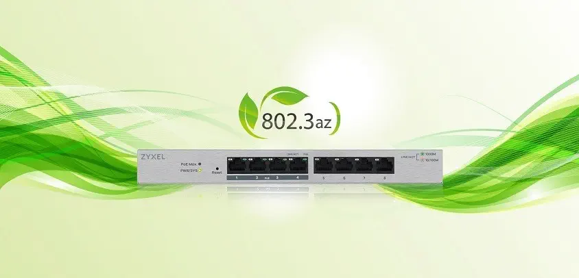 Zyxel GS1200-8HP 8Port Gigabit Web 4 PoE Yönetilebilir Switch