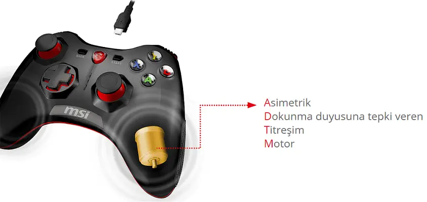 MSi Force GC30 Kablosuz Gamepad