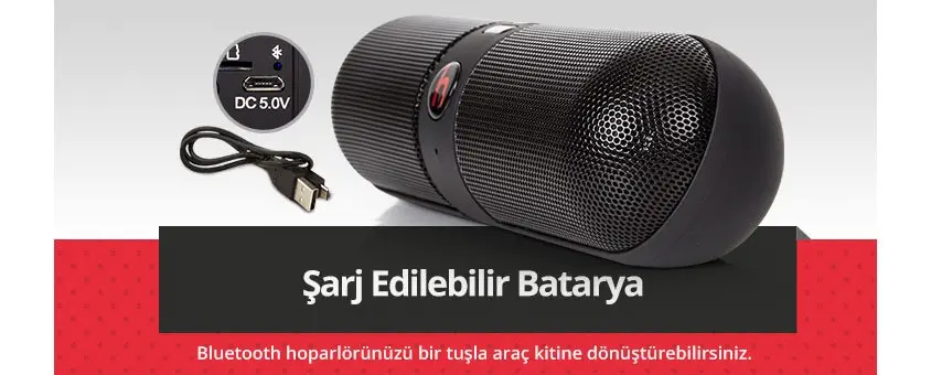 Hiper BT-90S Kapsül Siyah Bluetooth Hoparlör