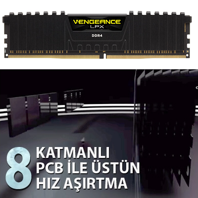 Corsair CMK16GX4M2E3200C16 Ram Bellek