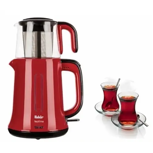 Fakir Teatime Çay Yapma Makinesi Kırmızı Siyah