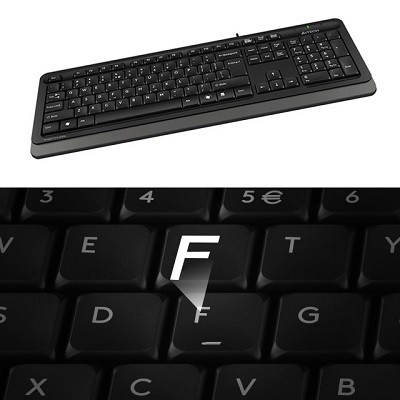 A4 Tech FK10 TR Q USB Siyah Multimedya Kablolu Klavye