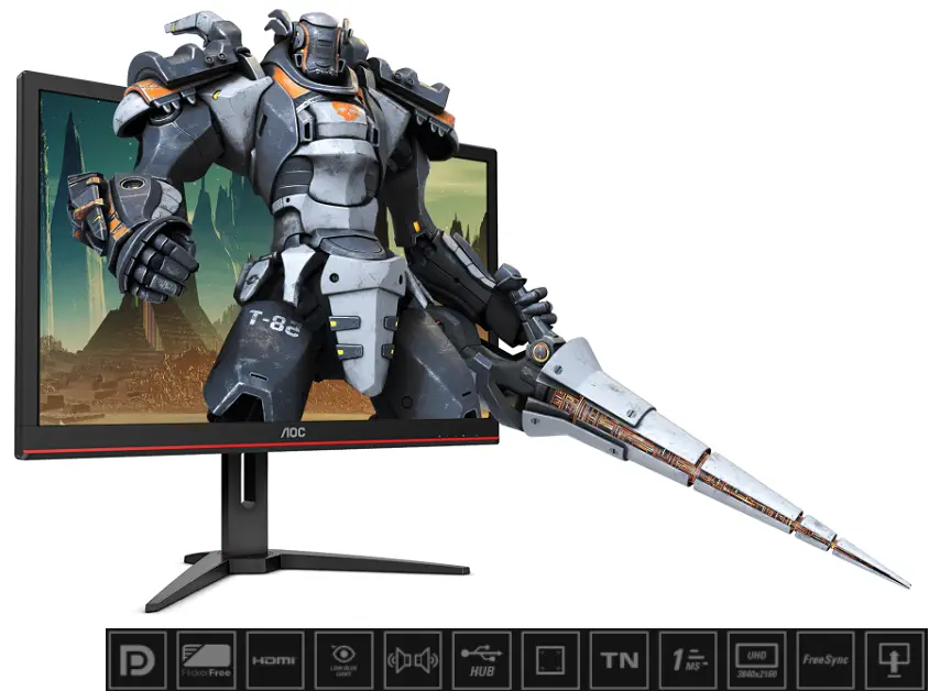 AOC G2868PQU 28 inç Ultra HD Gaming Monitör