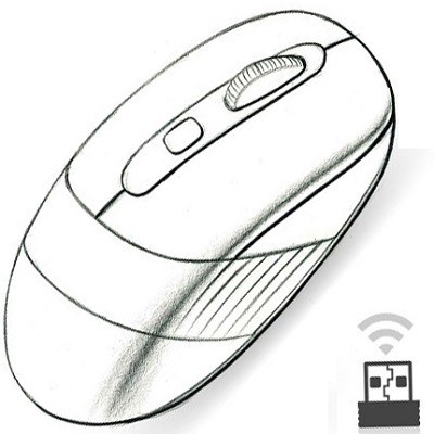 A4 Tech FG10 Kablosuz Gri Mouse