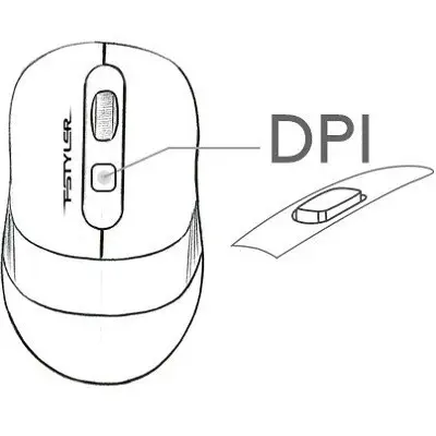 A4 Tech FG10 Kablosuz Mavi Mouse