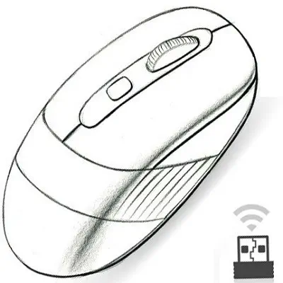 A4 Tech FG10 Kablosuz Turuncu Mouse