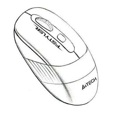 A4 Tech FG10 Kablosuz Turuncu Mouse