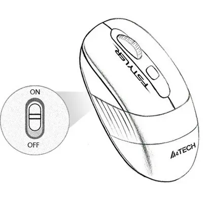 A4 Tech FG10 Kablosuz Turuncu Mouse