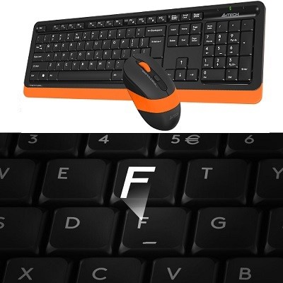 A4 Tech FG1010 Turuncu Kablosuz Klavye Mouse Set