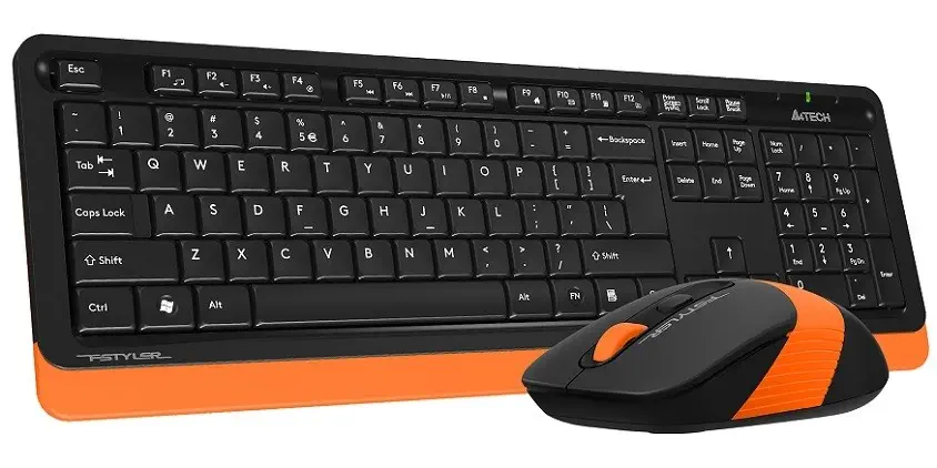 A4 Tech FG1010 Turuncu Kablosuz Klavye Mouse Set 