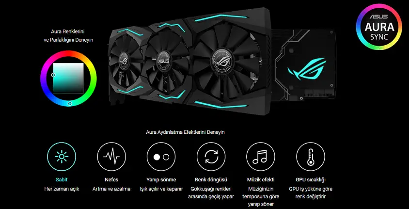 Asus Rog-Strix-RX590-8G-Gaming Ekran Kartı