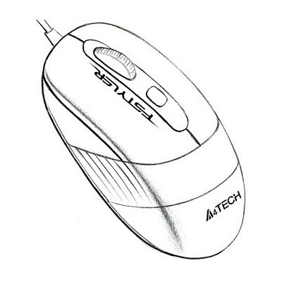 A4 Tech FM10 Kablolu Mavi Mouse