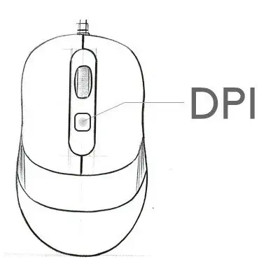 A4 Tech FM10 Kablolu Mavi Mouse