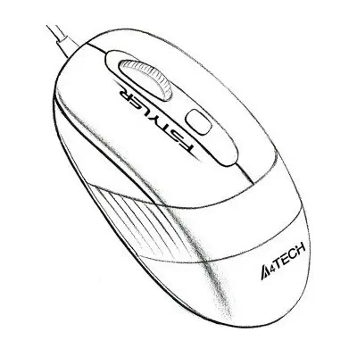 A4 Tech FM10 Kablolu Gri Mouse