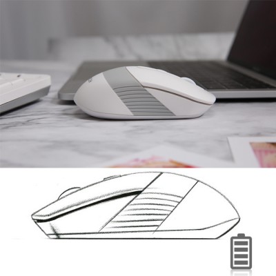 A4 Tech FG1010 USB TR Q Beyaz Kablosuz Klavye Mouse Set