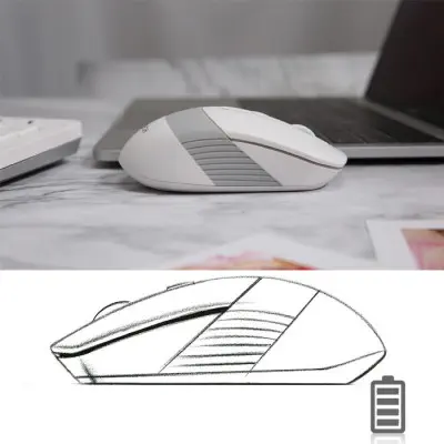 A4 Tech FG1010 USB TR Q Beyaz Kablosuz Klavye Mouse Set