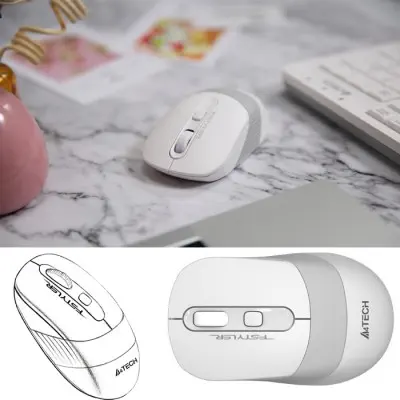 A4 Tech FG1010 USB TR Q Beyaz Kablosuz Klavye Mouse Set 